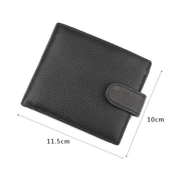 K-8006 Anti-Theft Brush RFID Men Wallet Short Strap Button Multi-Card Layer Men Wallet - Image 4