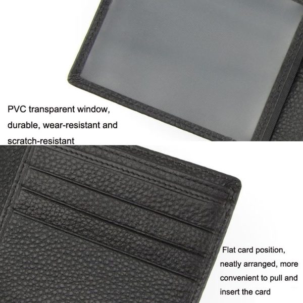 K-8006 Anti-Theft Brush RFID Men Wallet Short Strap Button Multi-Card Layer Men Wallet - Image 5