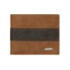 MenBense Large Capacity Short Multi-Card Matte Wallet (Light Brown)