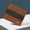 MenBense Large Capacity Short Multi-Card Matte Wallet (Light Brown) - Image 2