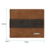 MenBense Large Capacity Short Multi-Card Matte Wallet (Light Brown) - Image 4