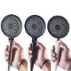 Home Handheld Silicone Supercharged Shower Nozzle, Style: Silver - Image 2