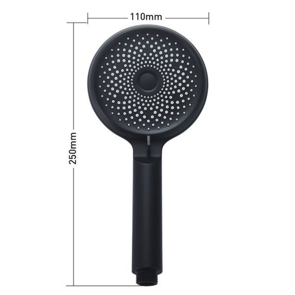 Home Handheld Silicone Supercharged Shower Nozzle, Style: Silver - Image 3