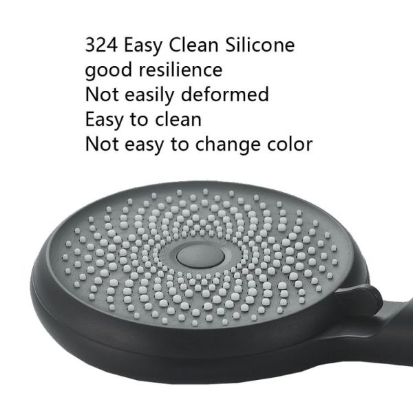 Home Handheld Silicone Supercharged Shower Nozzle, Style: Silver - Image 4