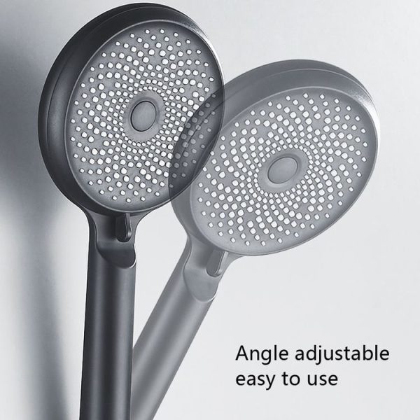 Home Handheld Silicone Supercharged Shower Nozzle, Style: Silver - Image 5