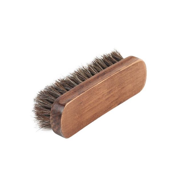 Horse Mane Shoes Brush Mahogany Brush Fur Shoes Cleaning And Dust Brush (Brown) - Image 3