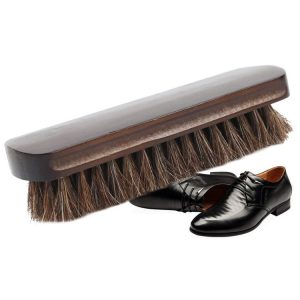 Big Red Horse Brush Horse Mane Brush Soft Shoes Cleaning Brush (Mahogany Brown Hair)