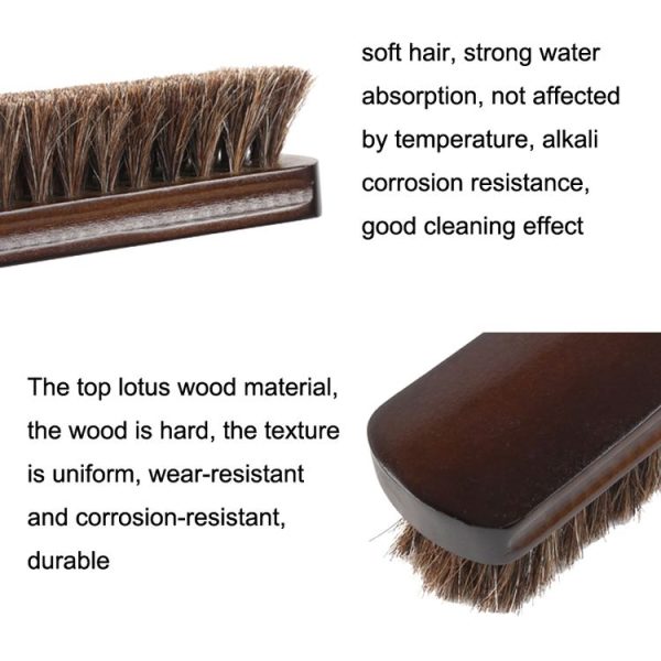 Big Red Horse Brush Horse Mane Brush Soft Shoes Cleaning Brush (Mahogany Brown Hair) - Image 4