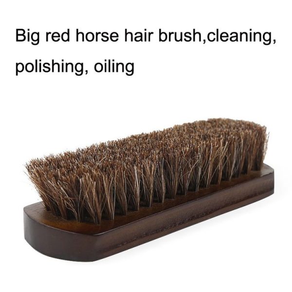 Big Red Horse Brush Horse Mane Brush Soft Shoes Cleaning Brush (Mahogany Brown Hair) - Image 5