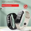 M21 Ultrasonic Mosquito Repellent Bracelet with Step Counter & Clock & Temperature Function (Black) - Image 2