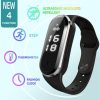 M21 Ultrasonic Mosquito Repellent Bracelet with Step Counter & Clock & Temperature Function (Black) - Image 4