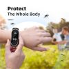 M21 Ultrasonic Mosquito Repellent Bracelet with Step Counter & Clock & Temperature Function (Black) - Image 7