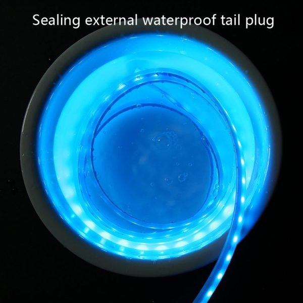 Car LED Streamer Decorative Hood Atmosphere Lights, Style: Remote Control+APP Colorful Light (1.8m) - Image 6