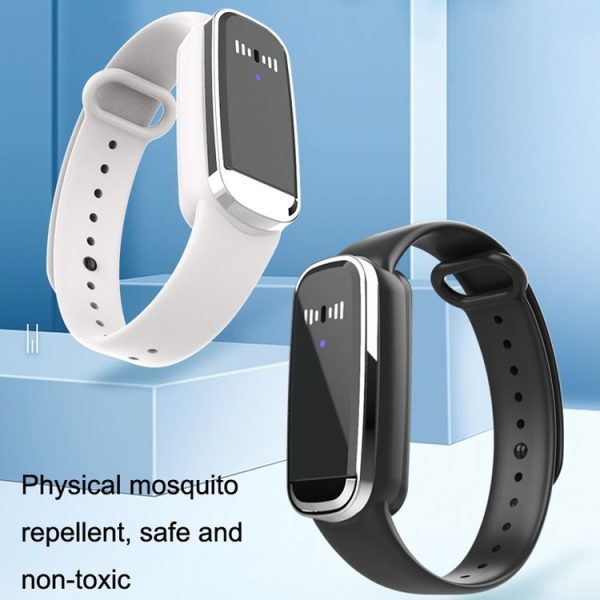 M70 Ultrasonic Mosquito Repellent Bracelet Outdoor Mosquito Repellent (Black) - Image 3