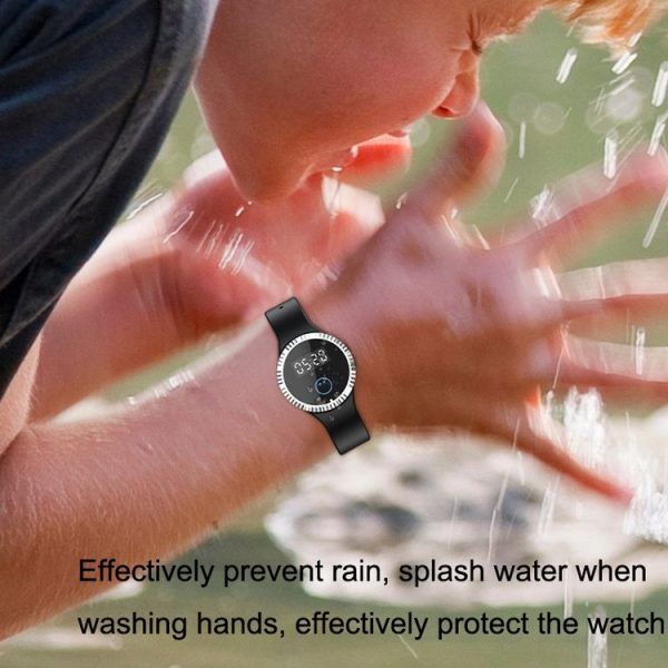 Q10 Outdoor Waterproof Silicone Smart Time Ultrasonic Mosquito Repellent Bracelet (White) - Image 7