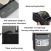 JunLeTu Multifunctional Messenger RFID Anti-Theft Passport Storage Bag (Black) - Image 4