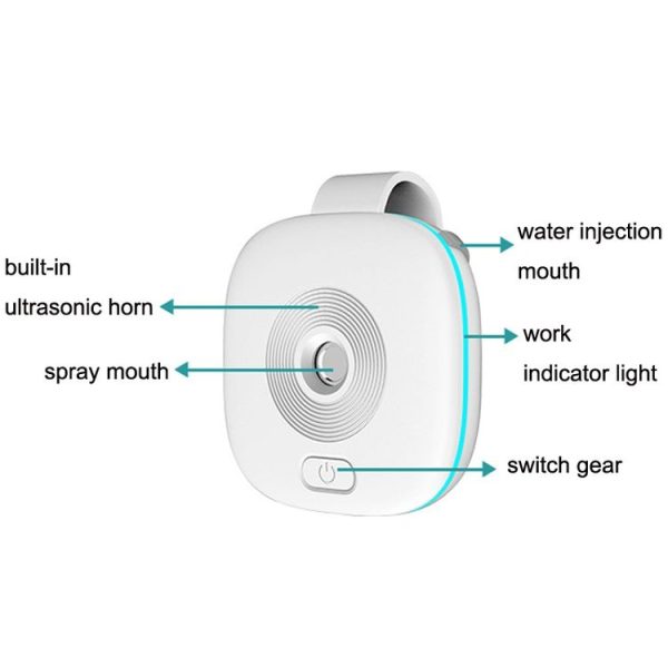 Outdoor Mosquito Repellent Ultrasonic Portable Spray Fragrance Mosquito Repellent (Black) - Image 3