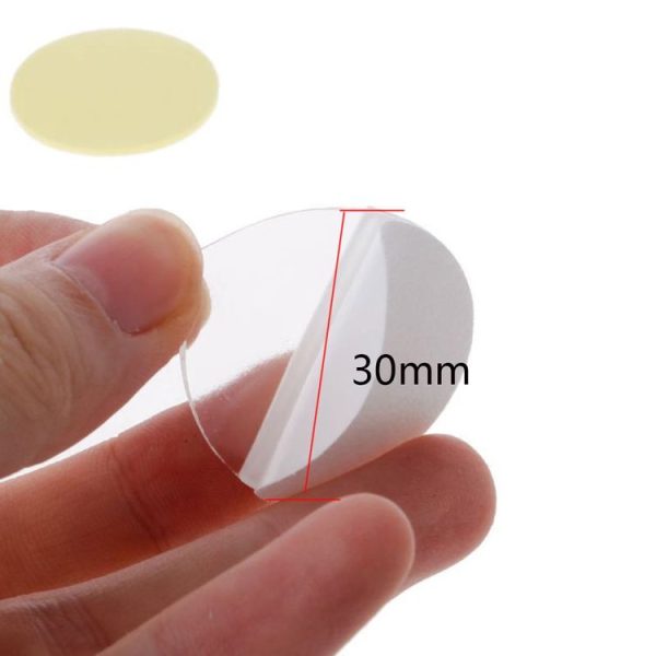 100pcs / sheet 6x0.5mm Round Transparent Double-Sided Adhesive Tape Waterproof Traceless Acrylic Glue - Image 3