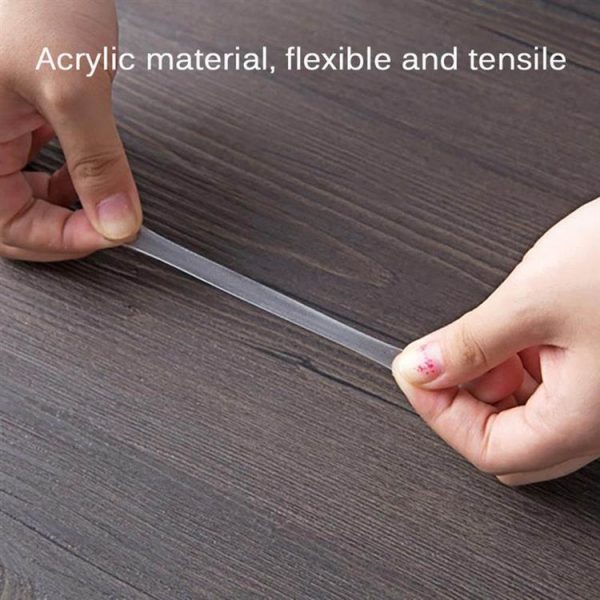 100pcs / sheet 6x0.5mm Round Transparent Double-Sided Adhesive Tape Waterproof Traceless Acrylic Glue - Image 4