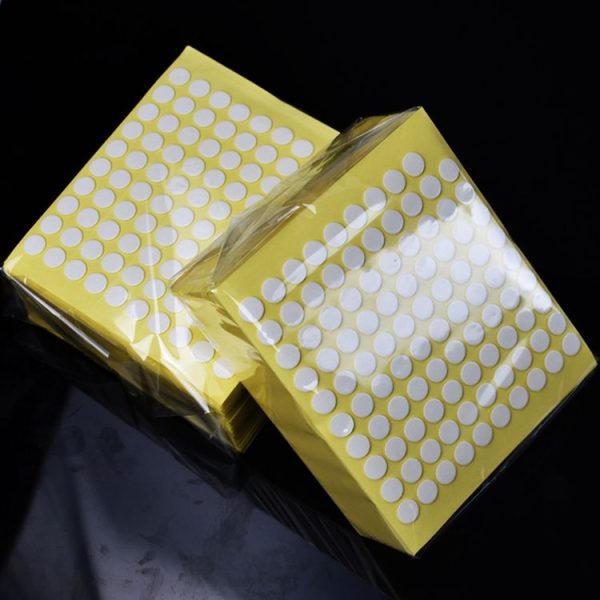 100pcs / sheet 6x0.5mm Round Transparent Double-Sided Adhesive Tape Waterproof Traceless Acrylic Glue - Image 6