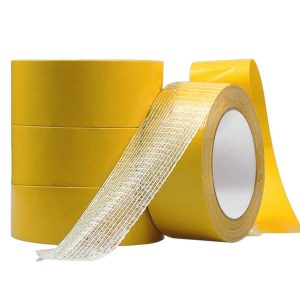 10mmx50 m Double-sided Fiberglass Grid Sticky Adhesive Fiber Transparent Mesh Tape