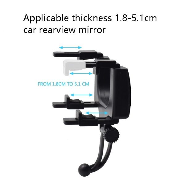 Car Rearview Mirror Universal Navigation Mobile Phone Bracket - Image 5