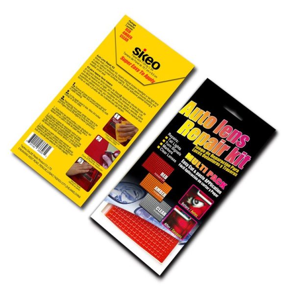 Sikeo Car Tail Light Repair Patch DIY Quick Patch Tool Package (Red+Yellow+Transparent) - Image 3