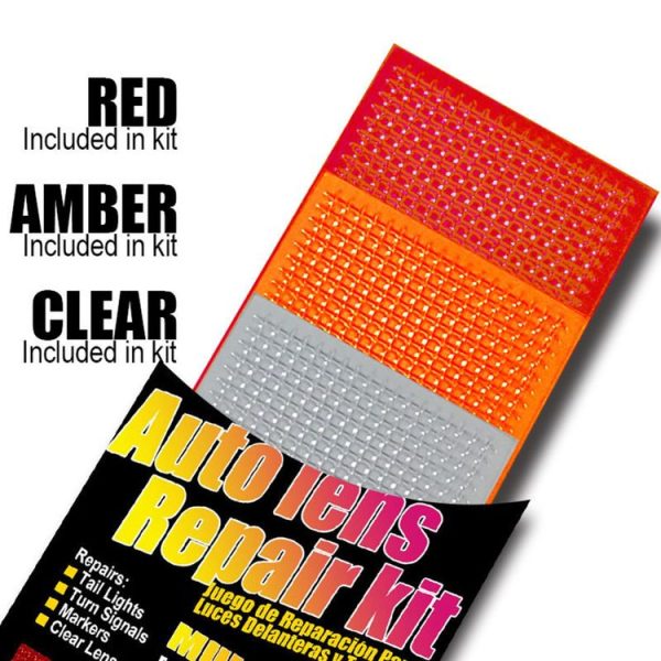 Sikeo Car Tail Light Repair Patch DIY Quick Patch Tool Package (Red+Yellow+Transparent) - Image 4
