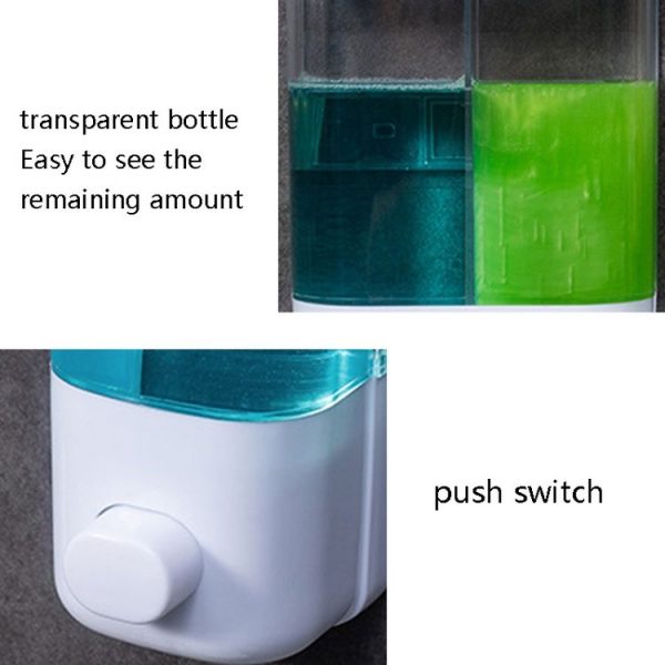 Hotel Bathroom Manual Soap Machine Wall Hanging Paste Transparent Soap, Specification: Single Head - Image 4