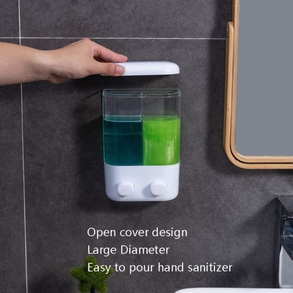 Hotel Bathroom Manual Soap Machine Wall Hanging Paste Transparent Soap, Specification: Single Head - Image 5