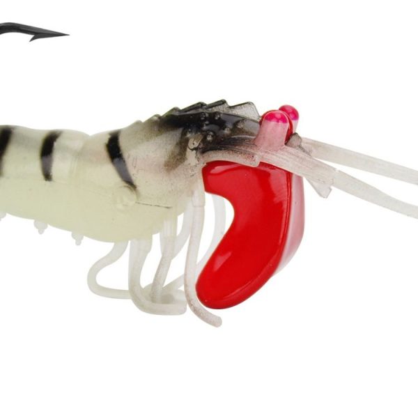 5 Color / Set Multi-section Lead Head Soft Shrimp Fake Bait Freshwater Sea Fishing Lure - Image 3