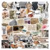 2 Sets 50 Pieces Literary Retro Sticker Pack Era English Diy Decoration Old Time Stickers - Image 3