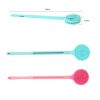 Silicone Massage Long Handle Double Sided Bath Brush (Blue) - Image 2