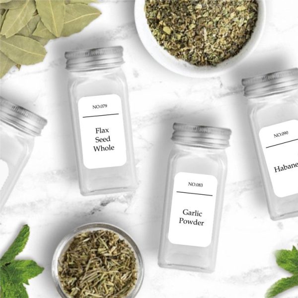 216 PCS Spice Jar Label Stickers Waterproof Oil Proof Kitchen Spice Jar Label (6 Sheets / set) - Image 4