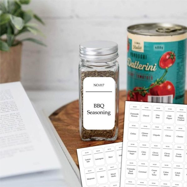 216 PCS Spice Jar Label Stickers Waterproof Oil Proof Kitchen Spice Jar Label (6 Sheets / set) - Image 5