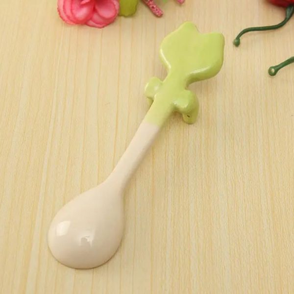 Cartoon Tableware Ceramic Coffee Cup Hanging Spoon (Black Cat) - Image 4