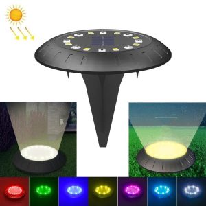 LED Solar Buried Light Garden Decoration Park Grass Ground Lamp (RGB+Cool White)