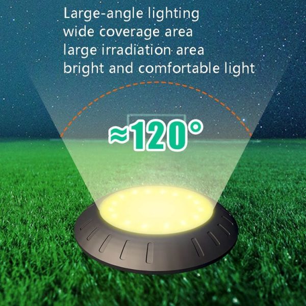 LED Solar Buried Light Garden Decoration Park Grass Ground Lamp (RGB+Cool White) - Image 7