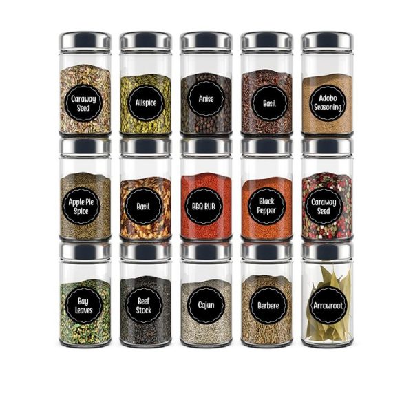 144 PCS Printed Spice Jar Labels Pantry Stickers Blackboard Stickers (Diameter 3.8cm) - Image 5