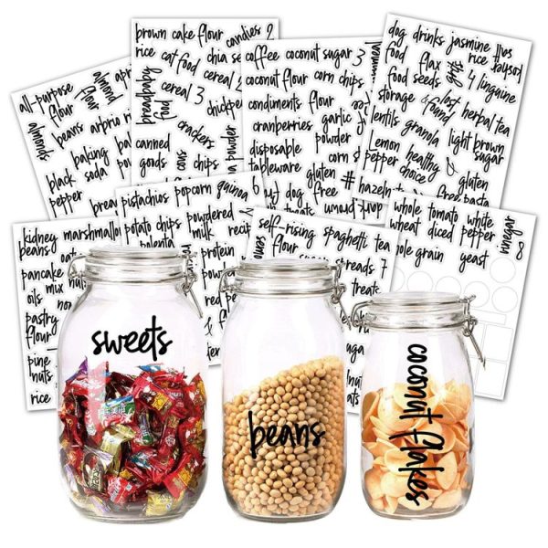 168 PCS Pantry Storage Stickers Waterproof and Oil-proof Food Label Stickers - Image 2
