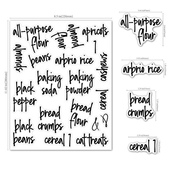 168 PCS Pantry Storage Stickers Waterproof and Oil-proof Food Label Stickers - Image 4