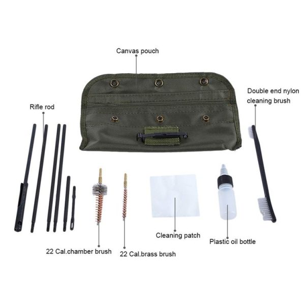 11 PCS / Set Spray Cleaning Tool Pipeline Dust Wire Brush (Army Green) - Image 4