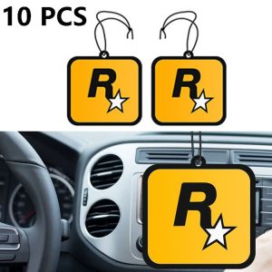 10 PCS Car Perfume Pendant Fragrance Decoration (R Star)