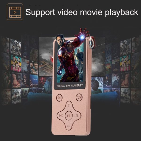 T68 Card Lossless Sound Quality Ultra-thin HD Video MP4 Player (Blue) - Image 5