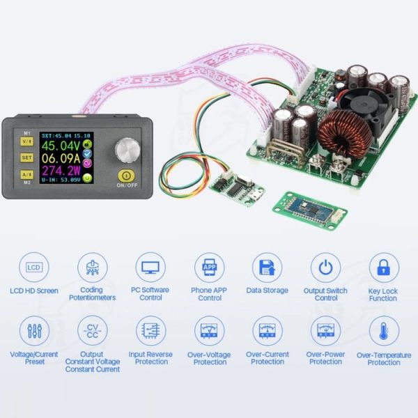 DPS5020 50V / 20A CNC DC Adjustable Voltage Regulated Power Buck Module - Image 4