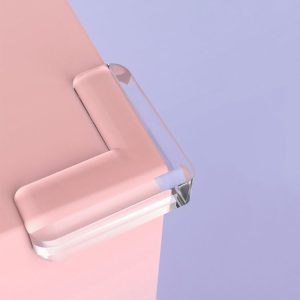 10 PCS L-type Transparent Table Corner Crash Pad