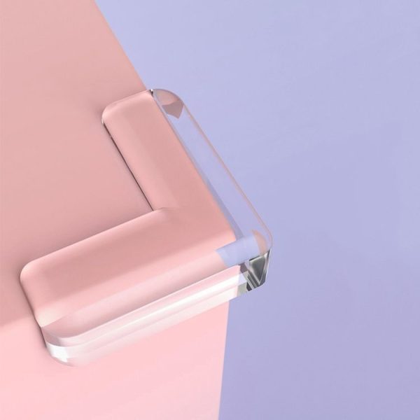 10 PCS L-type Transparent Table Corner Crash Pad
