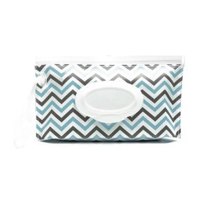 Baby EVA Wet Wipes Bag Portable Flip Removable Sanitary Wet Wipes Bag (Blue)
