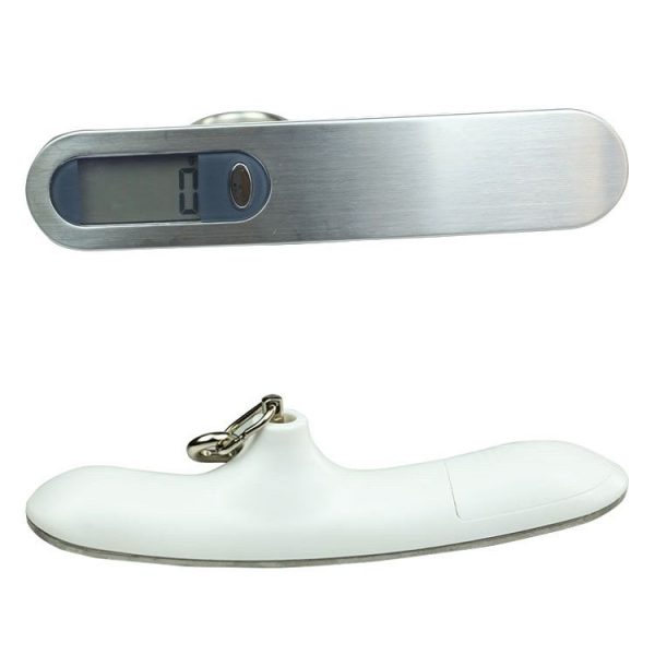 Stainless Steel Handheld Electronic Luggage Scale Portable Express Scale (White) - Image 2