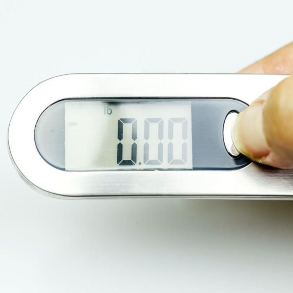 Stainless Steel Handheld Electronic Luggage Scale Portable Express Scale (White) - Image 3